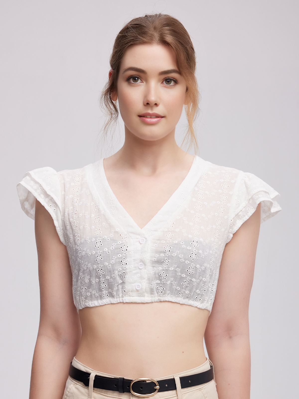 70 cm Dirndl in Weiß