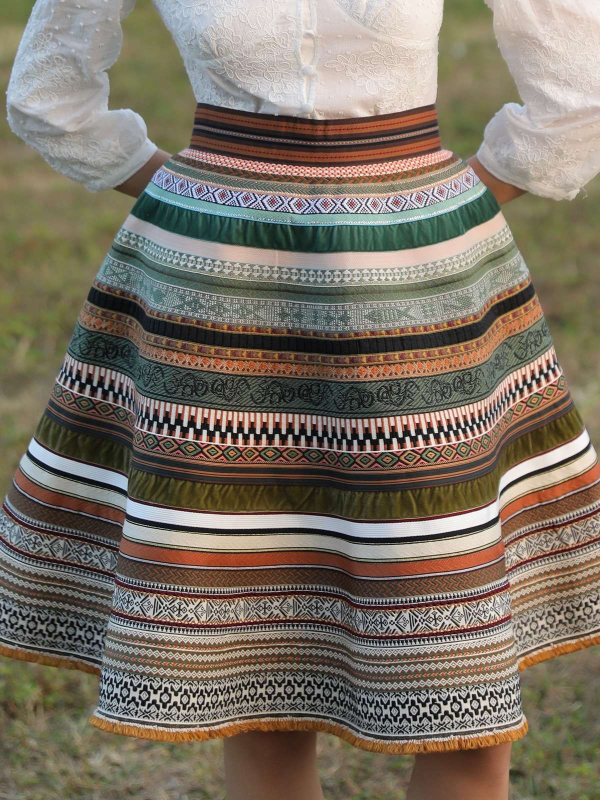 Dirndl mit grünem Rock