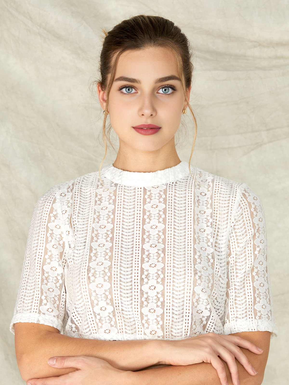 Dirndl Bluse in Weiß