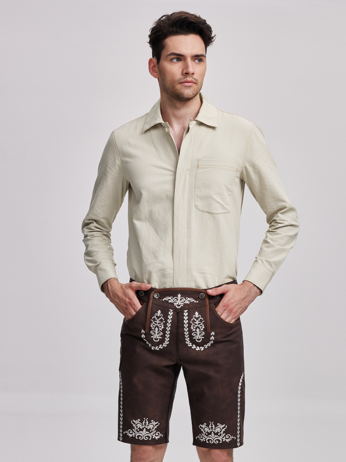 Dirndl Grün mit eleganter Bluse